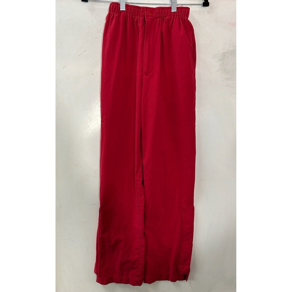 Ralph Lauren Womens Size 6‎ Red Joggers Ankle Zippers Pockets Y2K